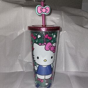 Hello Kitty Pink and Green Tumbler